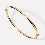 Solid Gold Whisper Bangle