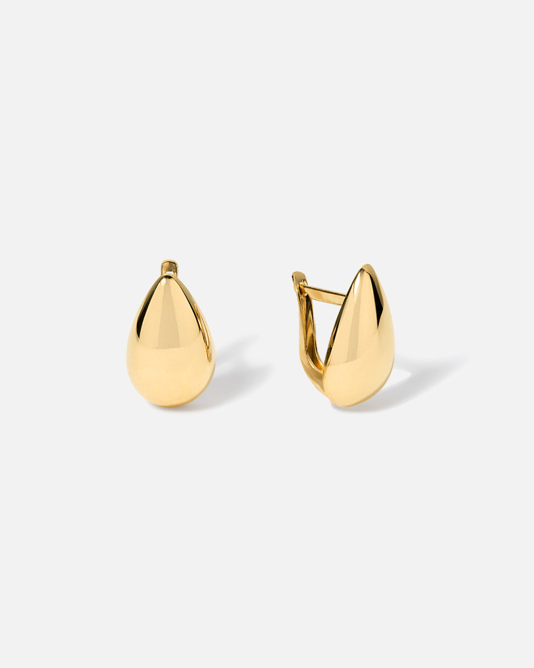 Park Gems 14K Solid Gold Cherub Drop Earrings