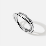 Interlocking Pavé Ring