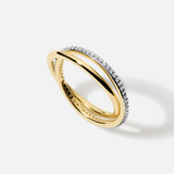 Interlocking Pavé Ring