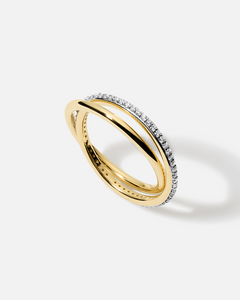 Interlocking Pavé Ring