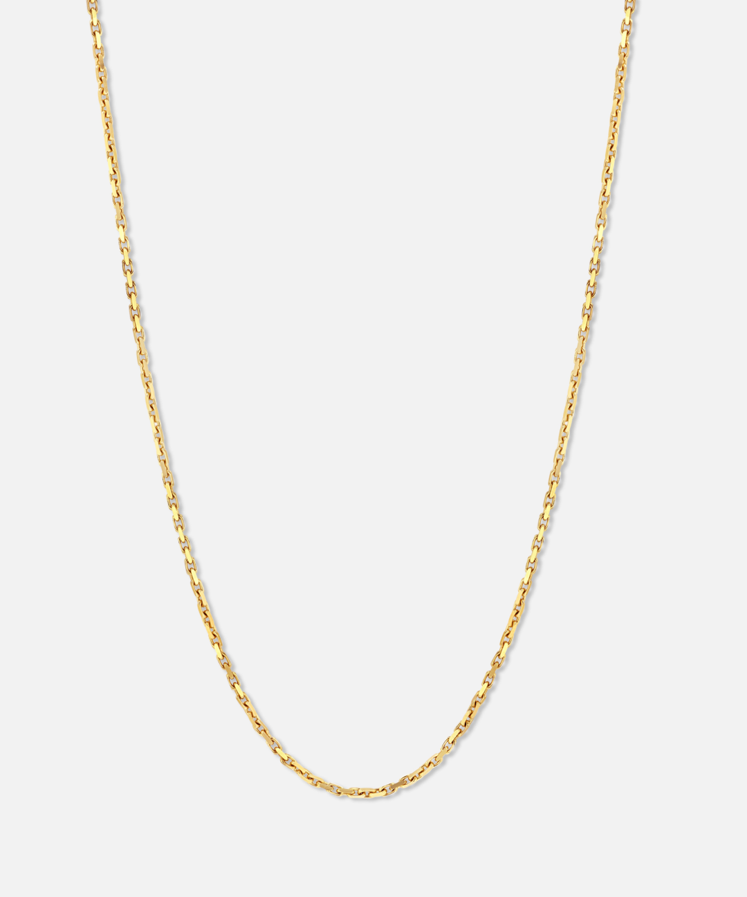 Park Gems - 14K Solid Gold - Petite Hermes Chain Necklace - Unisex Park Gems - 14K Solid Gold - Petite Hermes Chain Necklace - Unisex